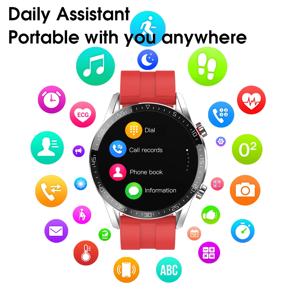 2021 L13 SmartWatch Men ECG+PPG Waterproof Bluetooth Call Blood Pressure Fashion Wristbands Bracelet Fitness Smart Watch PK GT05
2021 L13 SmartWatch Men ECG+PPG Waterproof Bluetooth Call Blood Pressure Fashion Wristbands Bracelet Fitness Smart Watch PK GT05