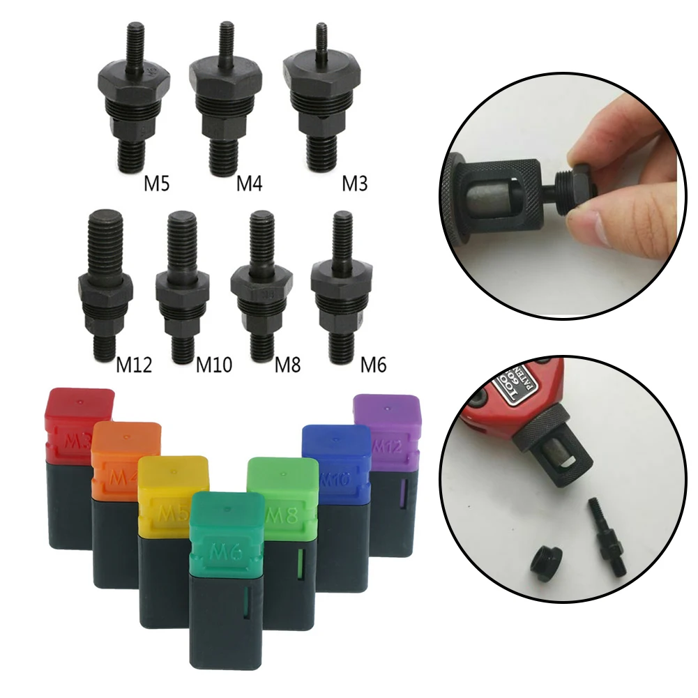 M3-M12 Riveter Gun Replacement Riveter Tool Part Threaded Mandrel For Hand Rivet Nut Gun Metric
M3-M12 Riveter Gun Replacement Riveter Tool Part Threaded Mandrel For Hand Rivet Nut Gun Metric