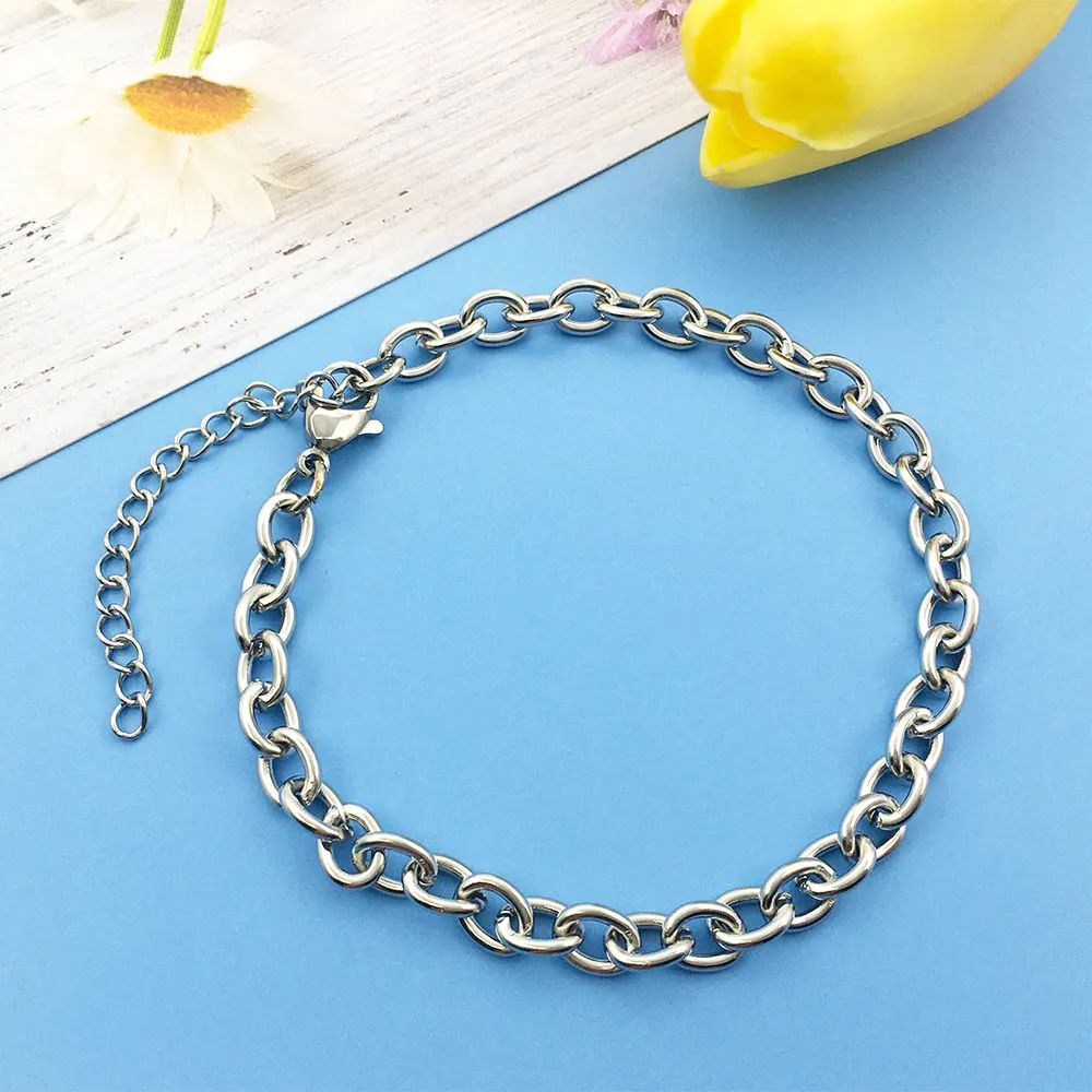 2pcs Women's Stainless Steel Bracelet Charm Decoration Geometric Chain Couple Pendants Gift To Girlfriend Trendy Jewelry Making
2pcs Women's Stainless Steel Bracelet Charm Decoration Geometric Chain Couple Pendants Gift To Girlfriend Trendy Jewelry Making