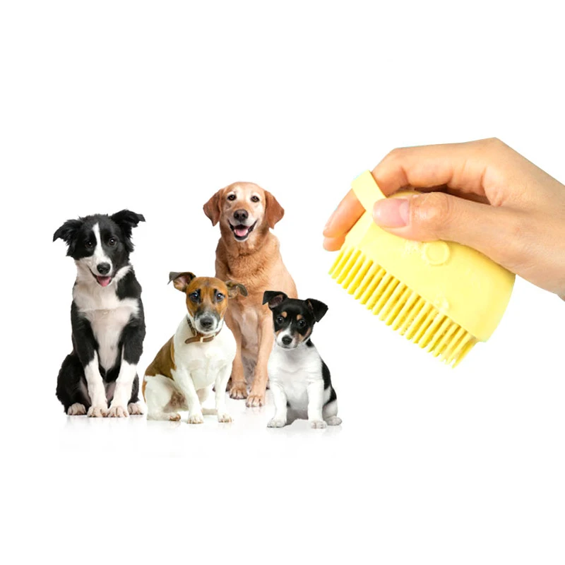 Pet Dog Shampoo Brush 2.7oz/80ml Cat Massage Comb Grooming Scrubber Brush for Bathing Short Hair Soft Silicone Rubber Brushes
Pet Dog Shampoo Brush 2.7oz/80ml Cat Massage Comb Grooming Scrubber Brush for Bathing Short Hair Soft Silicone Rubber Brushes
