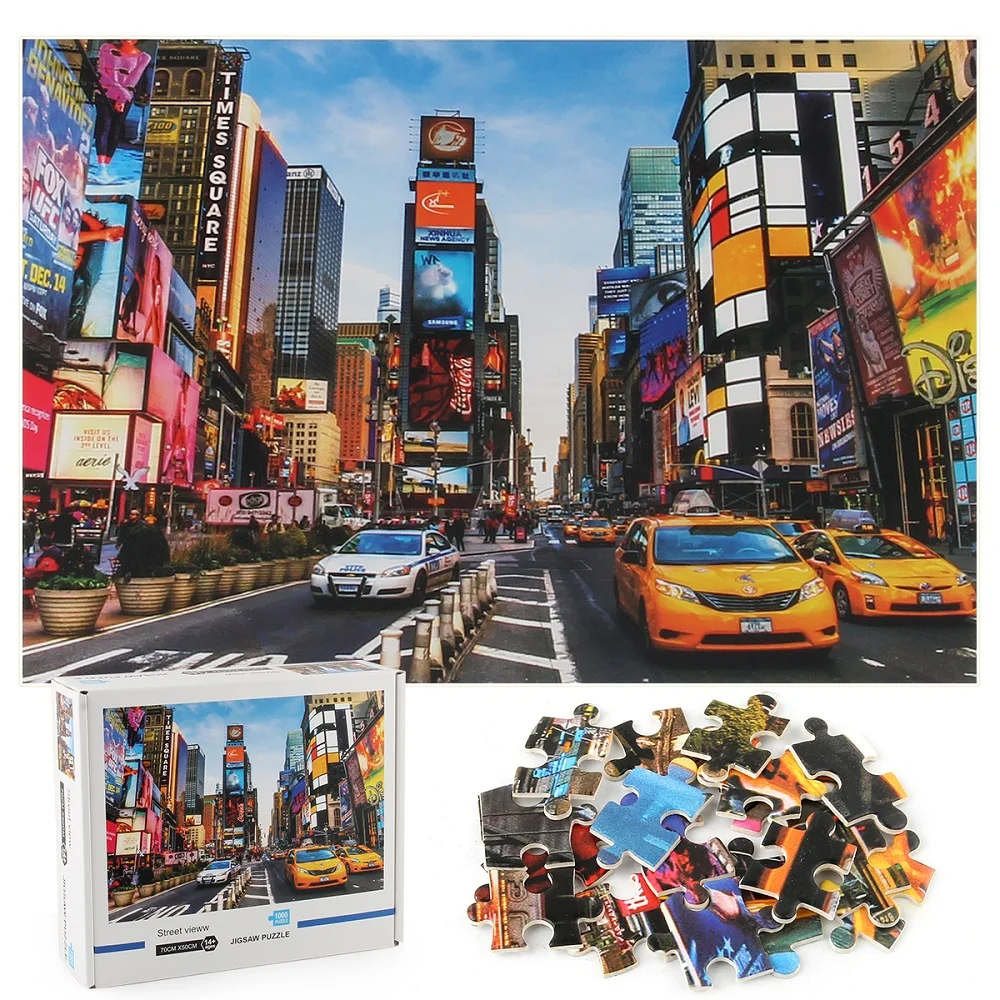 Mini Times Square in New York 1000 Piece Jigsaw Puzzle for Kids and Adults in Carton Box
Mini Times Square in New York 1000 Piece Jigsaw Puzzle for Kids and Adults in Carton Box