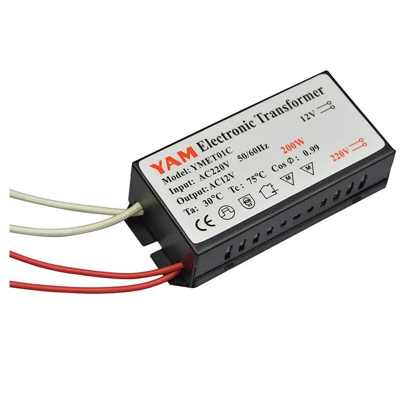200W Electronic Transformer 220V - 12V Halogen Light Bulb Lamp Power Supply Driver ping
200W Electronic Transformer 220V - 12V Halogen Light Bulb Lamp Power Supply Driver ping