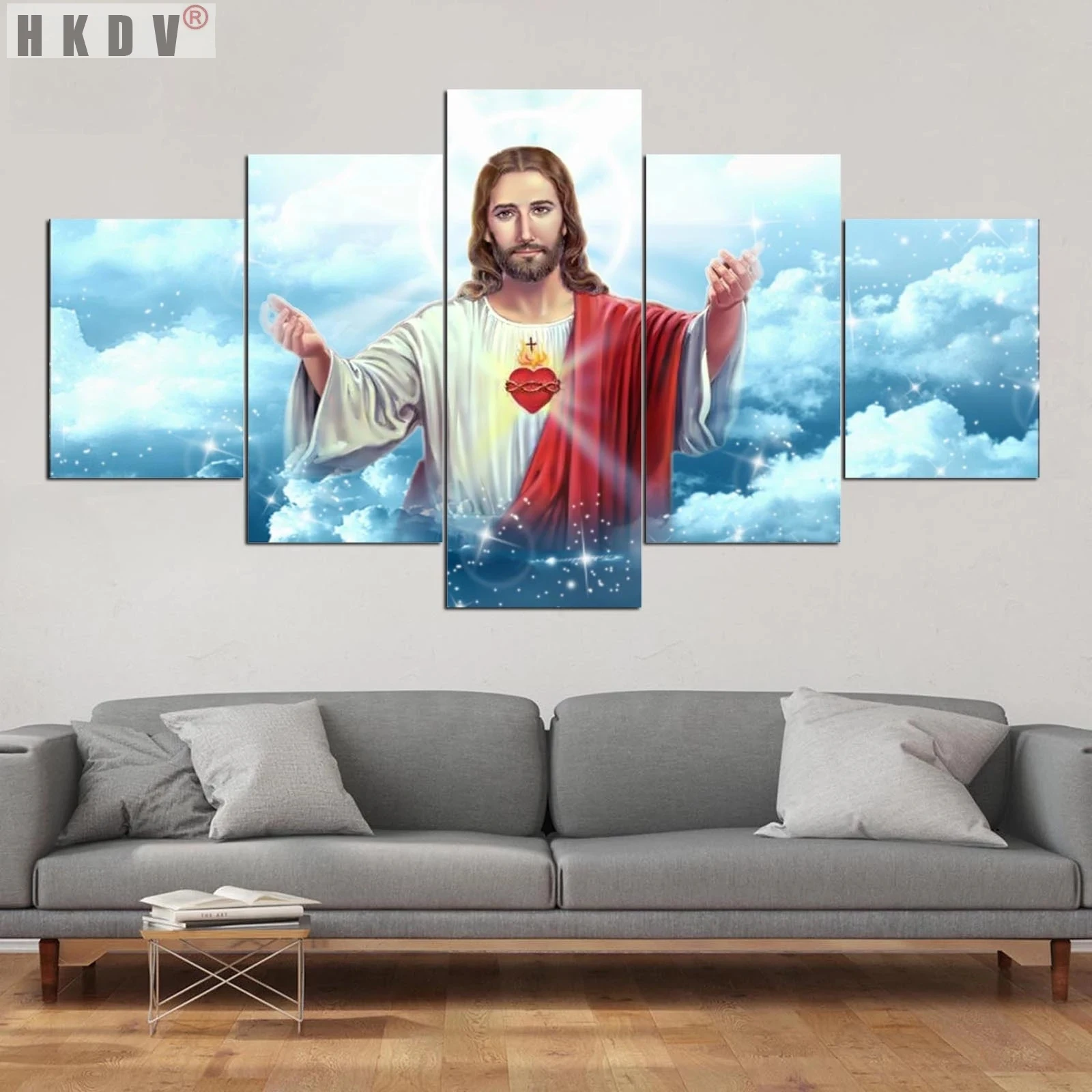 HKDV Abstract Modular 5 Panels Canvas Paintings Posters Print Jesus great Sofa Wall Art Picture Home Decor Living Room Unframed
HKDV Abstract Modular 5 Panels Canvas Paintings Posters Print Jesus great Sofa Wall Art Picture Home Decor Living Room Unframed