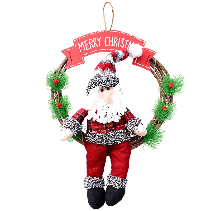 Christmas Decoration Hotel Shop Dress Up Santa Snowman Chrismas Creative Rattan Straw Garland Party Supplies Ornaments 
Christmas Decoration Hotel Shop Dress Up Santa Snowman Chrismas Creative Rattan Straw Garland Party Supplies Ornaments
