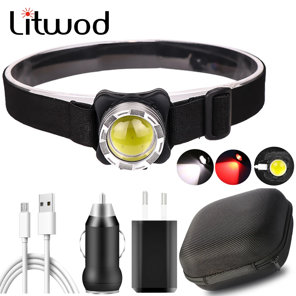 COB LED Powerful Headlamp Built-in Battery USB Rechargeable Aluminum White Red Lighting Headlight Head Waterproof Lamp Lighting
COB LED Powerful Headlamp Built-in Battery USB Rechargeable Aluminum White Red Lighting Headlight Head Waterproof Lamp Lighting