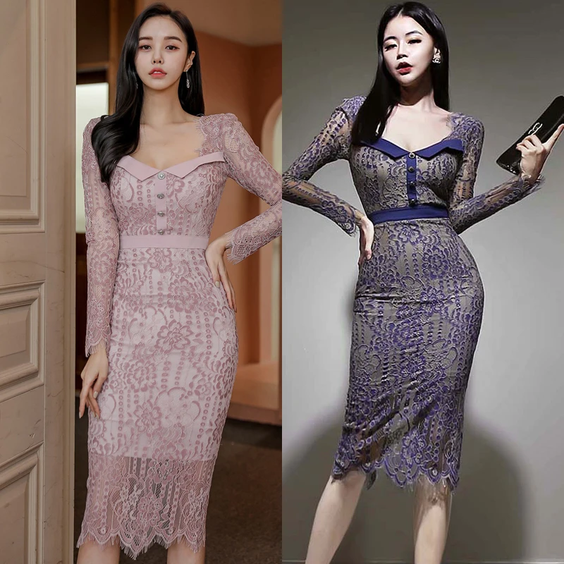 Spring Vintage Sexy Lace Dress Women Women V-Neck Hollow Out Patchwork Party Dresses Pink Female Slim Package Hip Dress Autumn
Spring Vintage Sexy Lace Dress Women Women V-Neck Hollow Out Patchwork Party Dresses Pink Female Slim Package Hip Dress Autumn