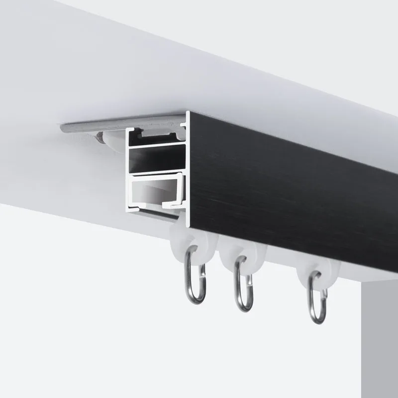 New Light Champagne Tightness Design Nami Strip Silencing Tracks Double-Deck Aluminium Alloy Curtain Rails and Seal Four Colors
New Light Champagne Tightness Design Nami Strip Silencing Tracks Double-Deck Aluminium Alloy Curtain Rails and Seal Four Colors