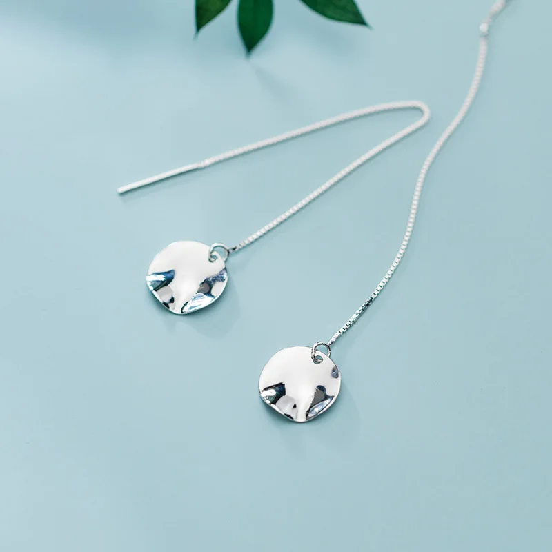 925 Sterling Silver Fashion Dangle Earrings Korea Style Glossy Round Long Ear Line For Women Girls Kids Elegant Silver Jewelry
925 Sterling Silver Fashion Dangle Earrings Korea Style Glossy Round Long Ear Line For Women Girls Kids Elegant Silver Jewelry