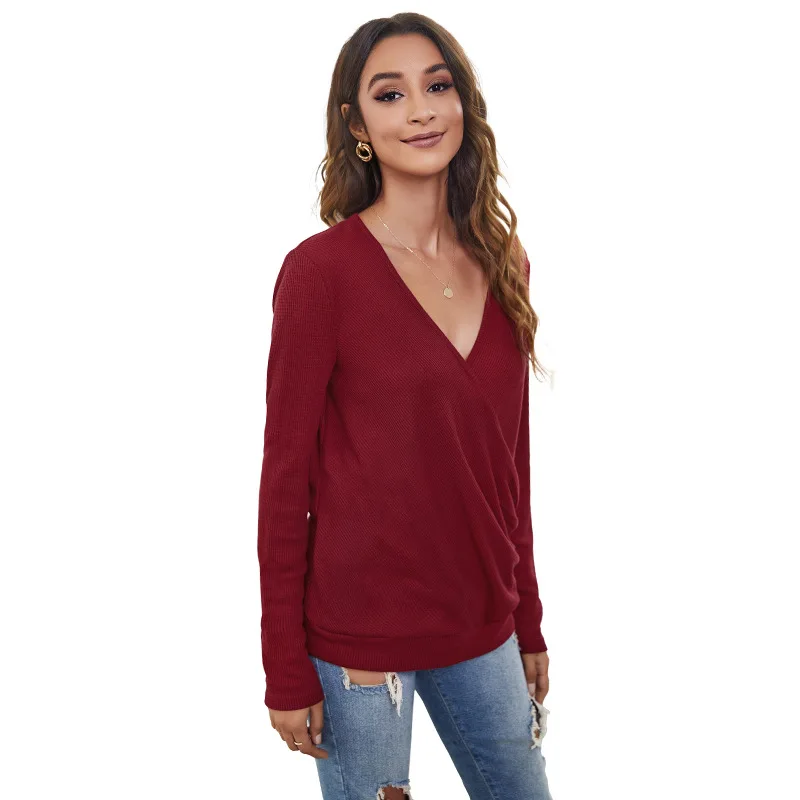 Womens Blouse V-Neck Cardigan Soft Knit Blouses Womens Ladies Jacket Coat Tops Females Shirts Hot Selling Thread t shirt women
Womens Blouse V-Neck Cardigan Soft Knit Blouses Womens Ladies Jacket Coat Tops Females Shirts Hot Selling Thread t shirt women