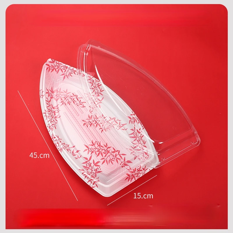 Large Boat-shaped Sushi Sashimi Platter, Disposable Sushi Box,sushi Boat-shaped Set Meal Box
Large Boat-shaped Sushi Sashimi Platter, Disposable Sushi Box,sushi Boat-shaped Set Meal Box