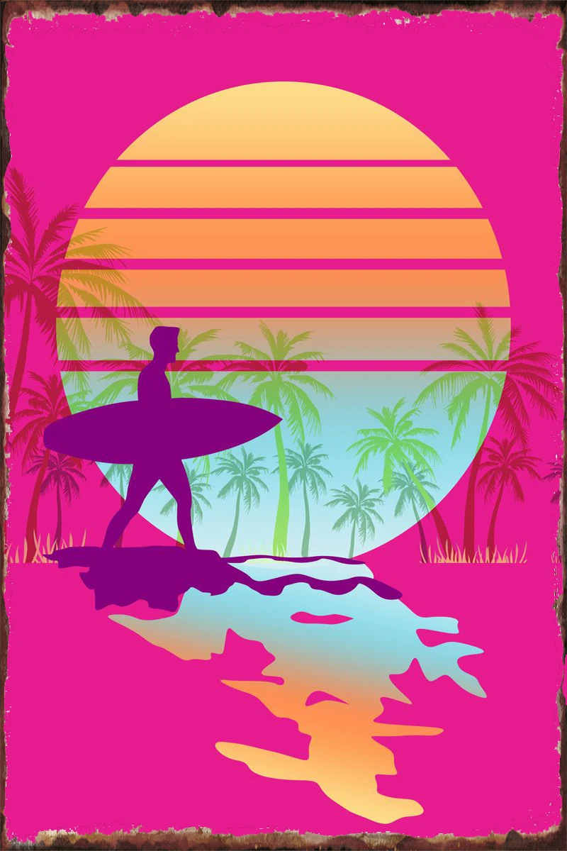 SURFING SUNSET Metal Sign Tin Sign Tin Plates Wall Decor Room Decoration Retro Vintage For Art Pub Home Club Man Cave Cafe
SURFING SUNSET Metal Sign Tin Sign Tin Plates Wall Decor Room Decoration Retro Vintage For Art Pub Home Club Man Cave Cafe