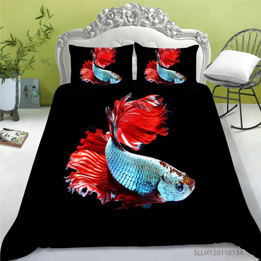 Tropical Fish Bedding Set Fashionable Lifelike 3D Duvet Cover Island King Queen Size Highend Room Decoration
Tropical Fish Bedding Set Fashionable Lifelike 3D Duvet Cover Island King Queen Size Highend Room Decoration