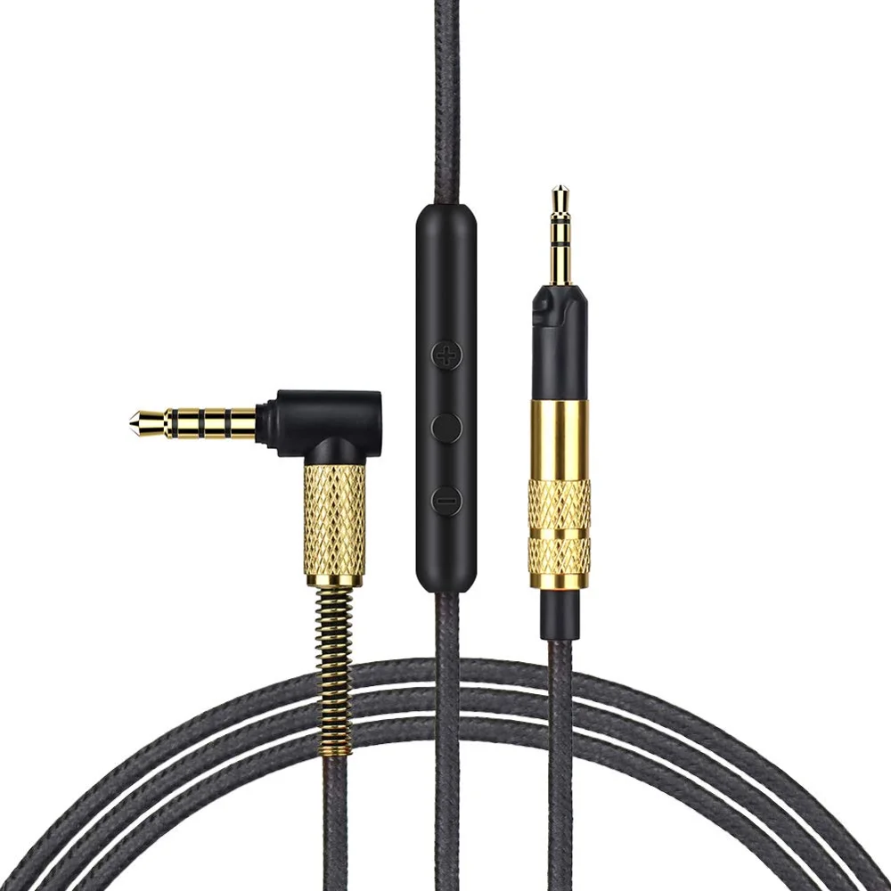 

OFC Плетеный сменный стерео аудио кабель удлинитель музыкальный шнур провод для наушников Pioneer DJ HDJ-X5 HDJ-X7 HDJ-X5 BT HDJ-X5BT