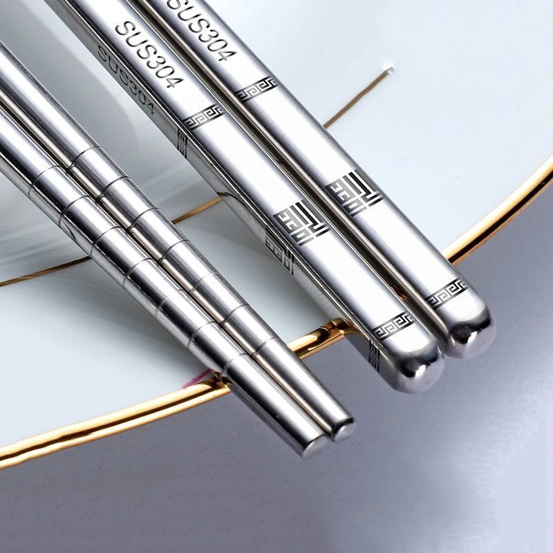 1/2/ 5 Pairs Stainless Steel Chopsticks Set Chinese Metal Non-slip Chopstick Kit Reusable Food Sushi Sticks Kitchen Tableware
1/2/ 5 Pairs Stainless Steel Chopsticks Set Chinese Metal Non-slip Chopstick Kit Reusable Food Sushi Sticks Kitchen Tableware