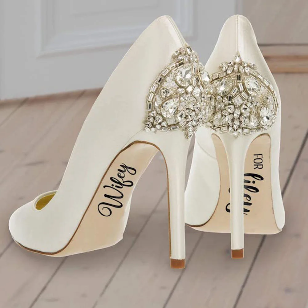 The Wedding Bride Vinyl Sticker Wifey For Lifey Nursery Wall Stickers Vinyl Art Decals For Mural High-heeled Shoes Accessories
The Wedding Bride Vinyl Sticker Wifey For Lifey Nursery Wall Stickers Vinyl Art Decals For Mural High-heeled Shoes Accessories