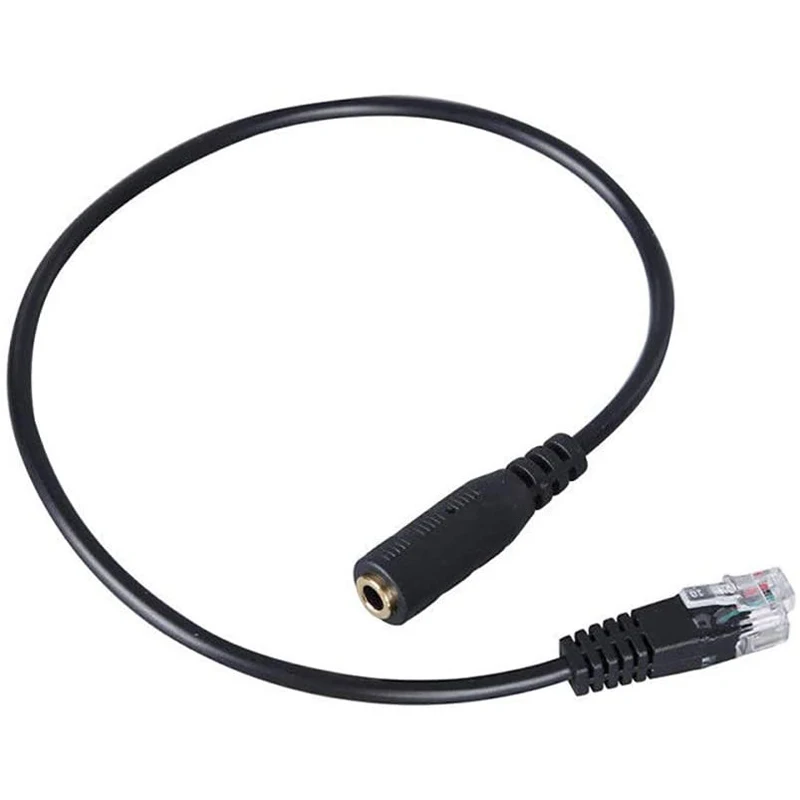 3.5mm Plug Jack to RJ9 for iPhone Headset to Cisco Office Phone Adapter Cable
3.5mm Plug Jack to RJ9 for iPhone Headset to Cisco Office Phone Adapter Cable