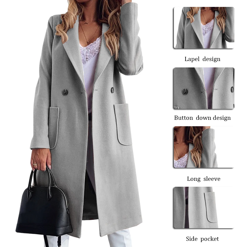 Moda damska dugi paszcz zapinana dugie kurtki kieszenie jesie ubrania wiatrwka F200 panie paszcz odzie wierzchnia
Moda damska dugi paszcz zapinana dugie kurtki kieszenie jesie ubrania wiatrwka F200 panie paszcz odzie wierzchnia