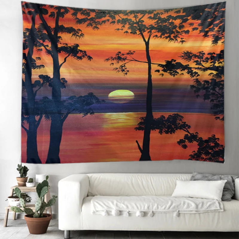 Landscape Tapestry Art Deco Blanket Curtains Hanging at Home Bedroom Living Room Decoration Polyester Hippie
Landscape Tapestry Art Deco Blanket Curtains Hanging at Home Bedroom Living Room Decoration Polyester Hippie