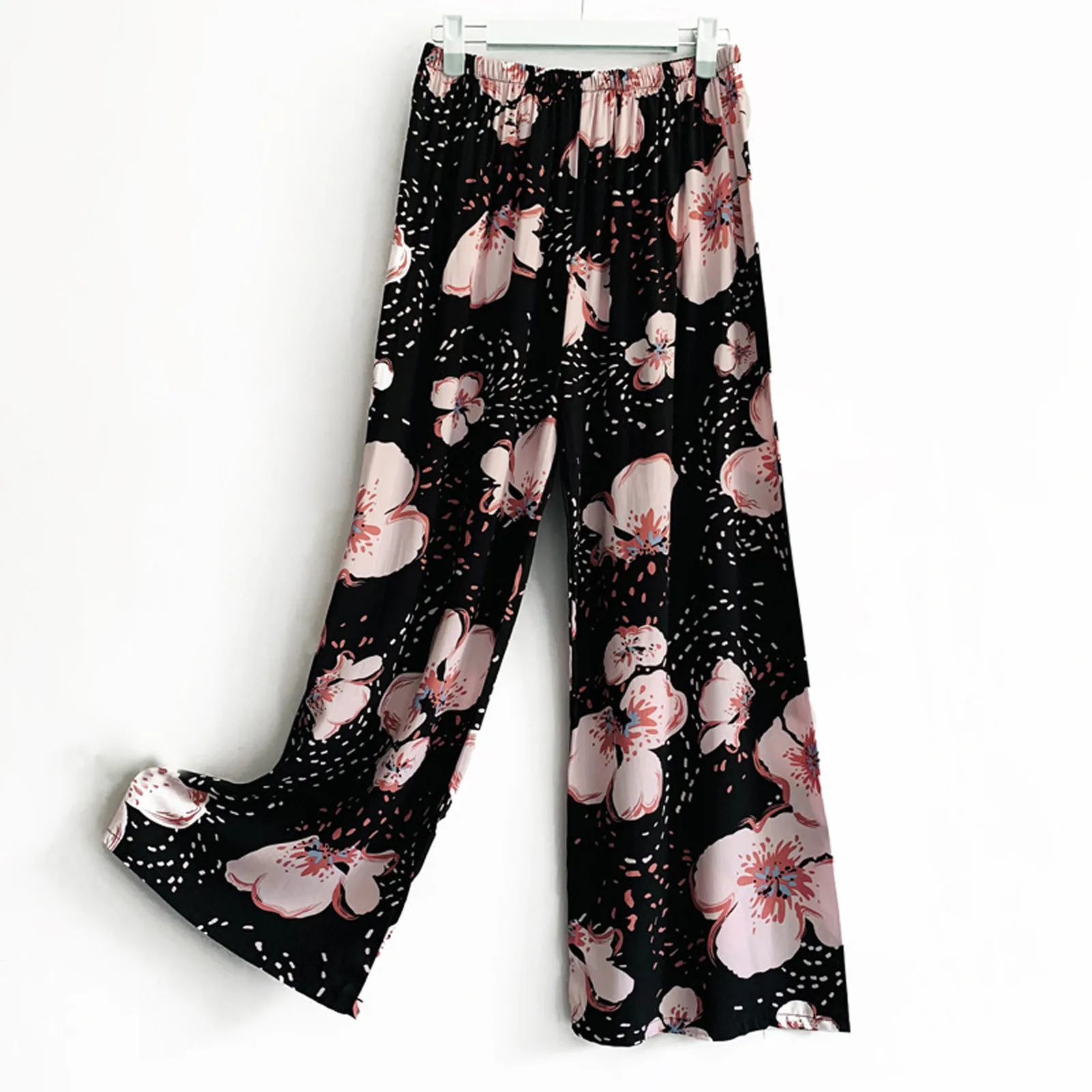 Flower Printed Women High Waist Thin Wide-Leg Pants y2k Summer Casual Fashion Loose Breathable Trousers For Female 2021 New
Flower Printed Women High Waist Thin Wide-Leg Pants y2k Summer Casual Fashion Loose Breathable Trousers For Female 2021 New