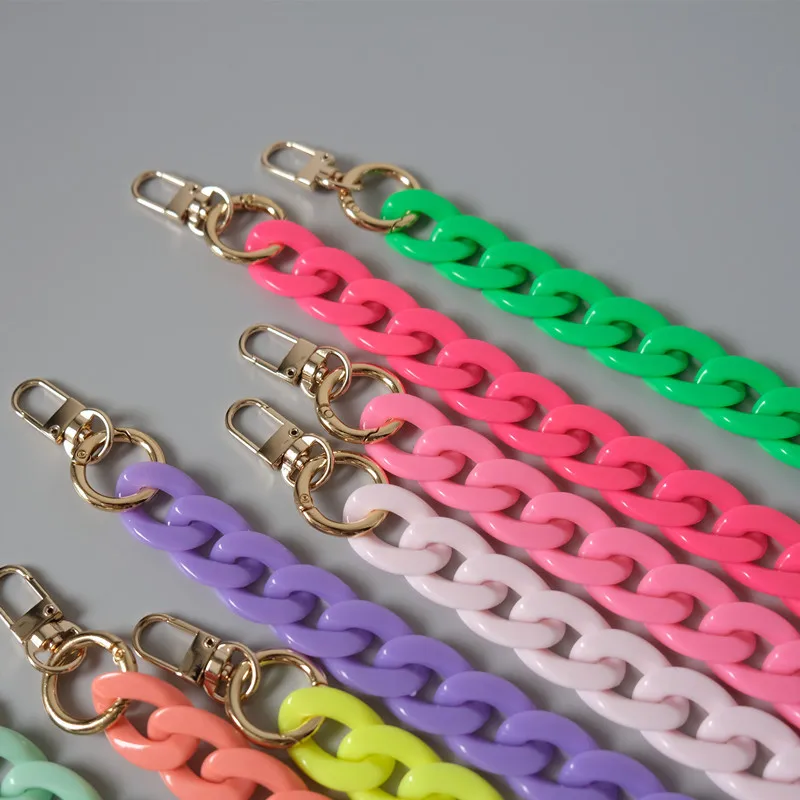 Woman Bag Accessory Parts Candy Colors Acrylic Resin Chain Lovely Strap Women Shoulder Cute Clutch Chain
Woman Bag Accessory Parts Candy Colors Acrylic Resin Chain Lovely Strap Women Shoulder Cute Clutch Chain