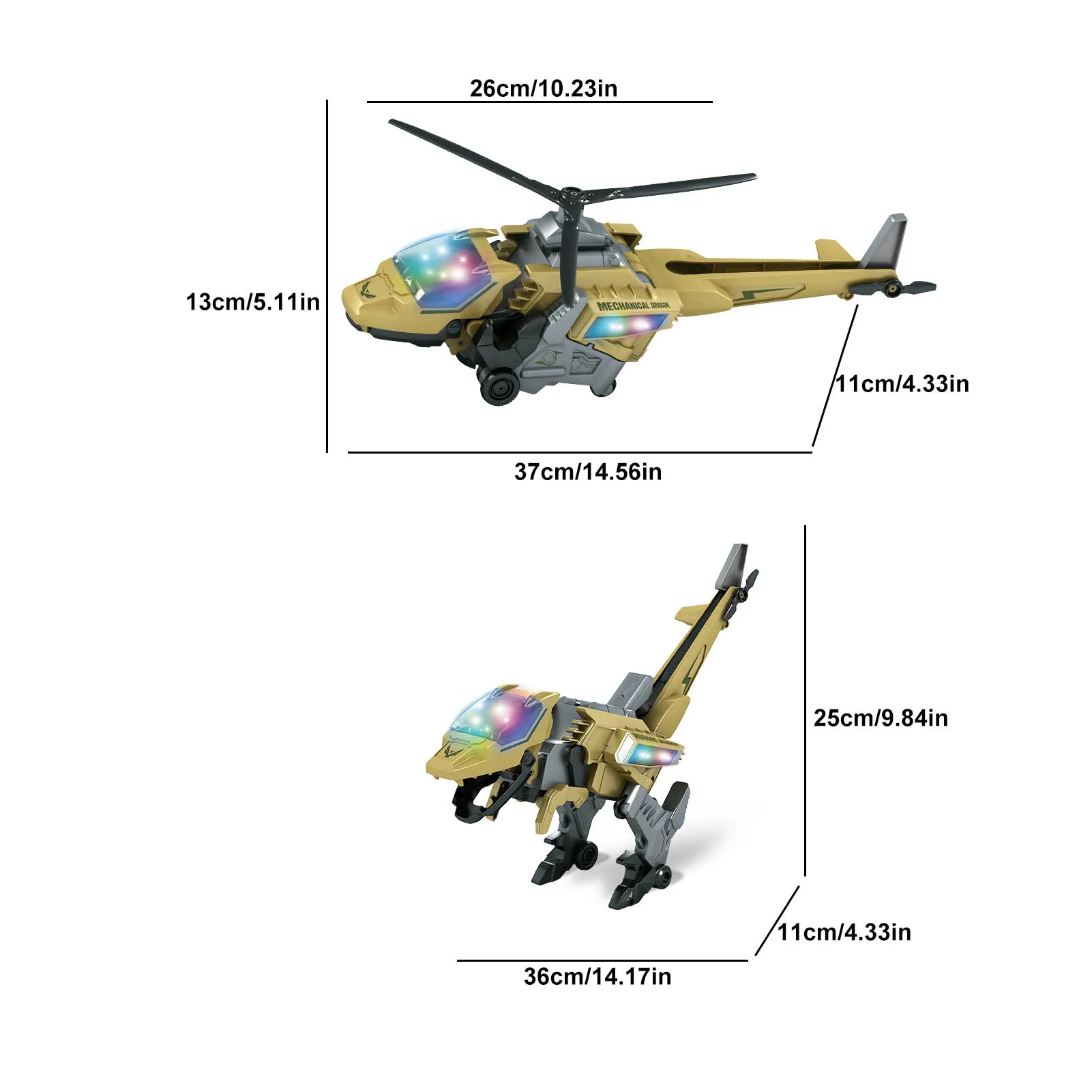 New Electric Aircraft Dinosaur Toy Deformation With Music LED Light Deformation Dinosaur 2 Modes Dino Toy For Children Nice Gift
New Electric Aircraft Dinosaur Toy Deformation With Music LED Light Deformation Dinosaur 2 Modes Dino Toy For Children Nice Gift
