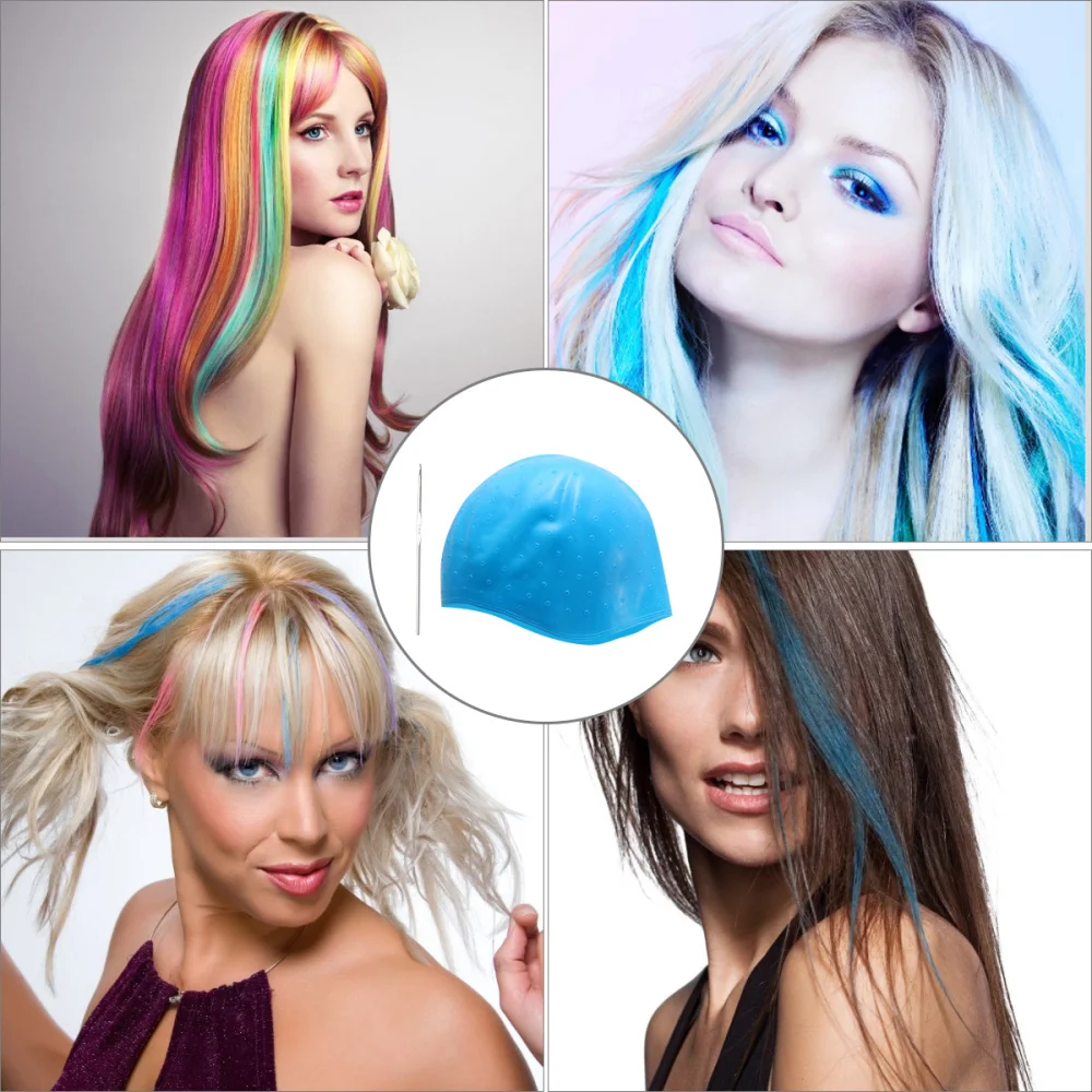 Blue Silicone Hair Highlights Cap with Needle Hair Coloring Cap Hair Dyeing Tools for Barber Shop Salon
Blue Silicone Hair Highlights Cap with Needle Hair Coloring Cap Hair Dyeing Tools for Barber Shop Salon