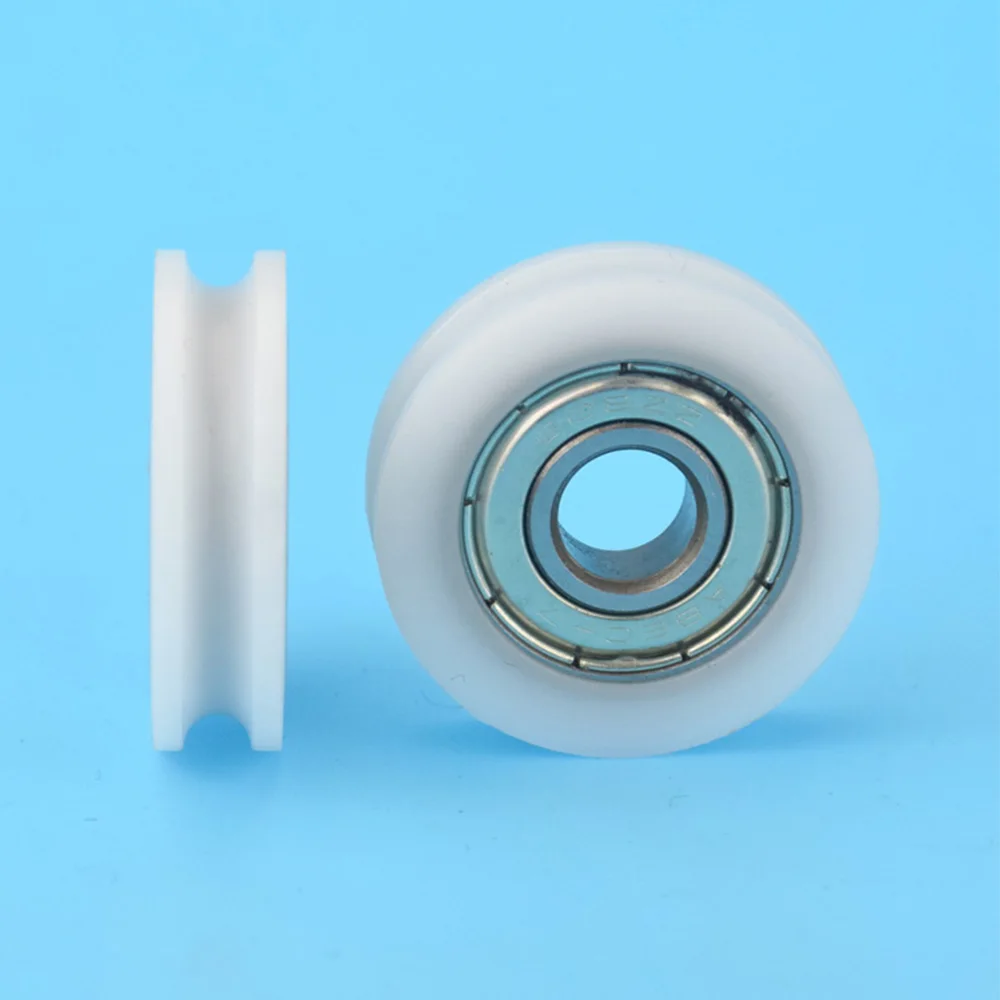 

1/2/5/10PCS U Nylon plastic Embedded 608 Groove Ball Bearings 8*29.5*8mm Guide Pulley
