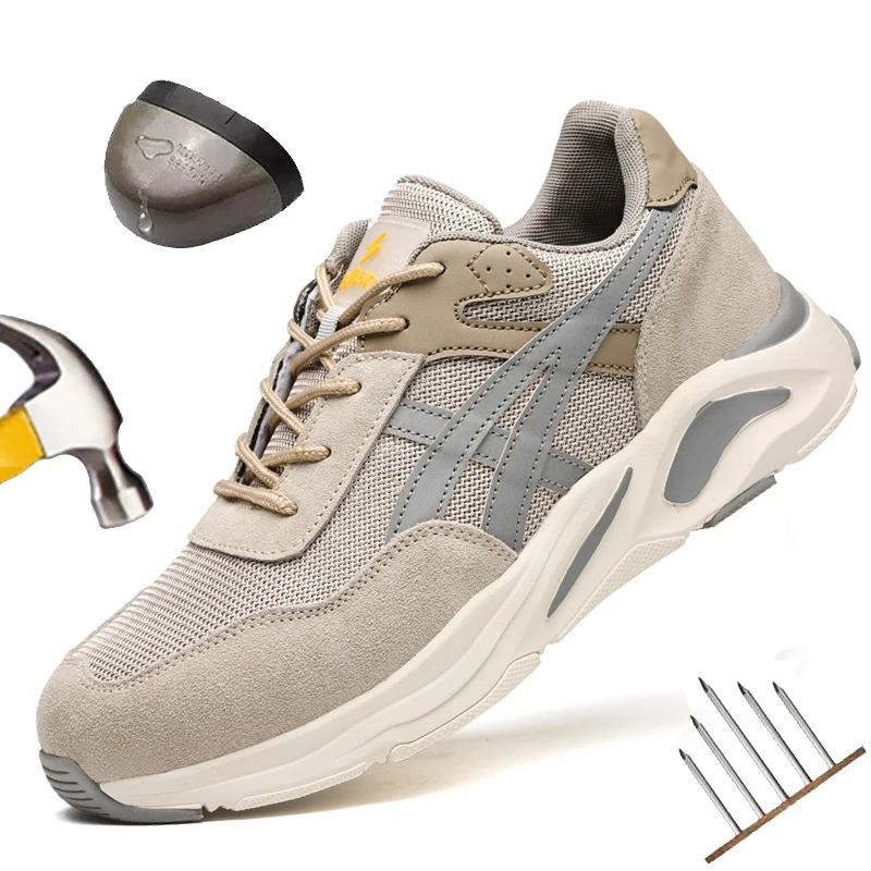 Breathable Men Shoes Steel Toe Safety Shoes Work Sneakers Lightweight Anti-smashing Anti-puncture Reflective Casual Sneakers
Breathable Men Shoes Steel Toe Safety Shoes Work Sneakers Lightweight Anti-smashing Anti-puncture Reflective Casual Sneakers