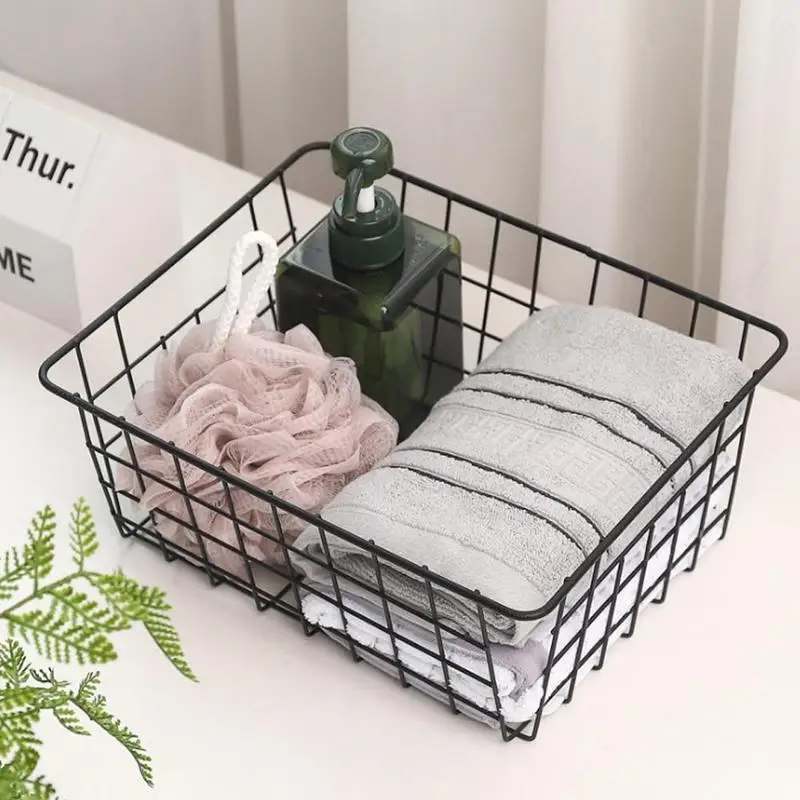 Black / White Iron Storage Basket Desktop Bathroom Iron Shelf Sorting Organizer Dormitory Basket
Black / White Iron Storage Basket Desktop Bathroom Iron Shelf Sorting Organizer Dormitory Basket