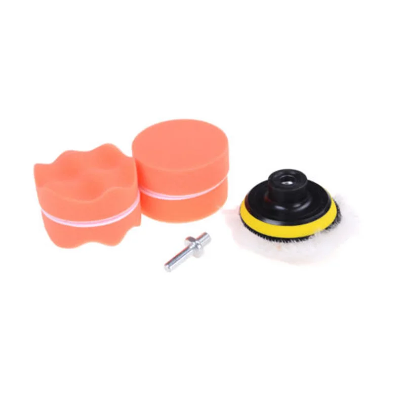 7 PCS/Set Sponge Polishing Wheel Kit Buffer + Drill Adapter For Vehicle Buffing With Drill Adapter Pad Tool