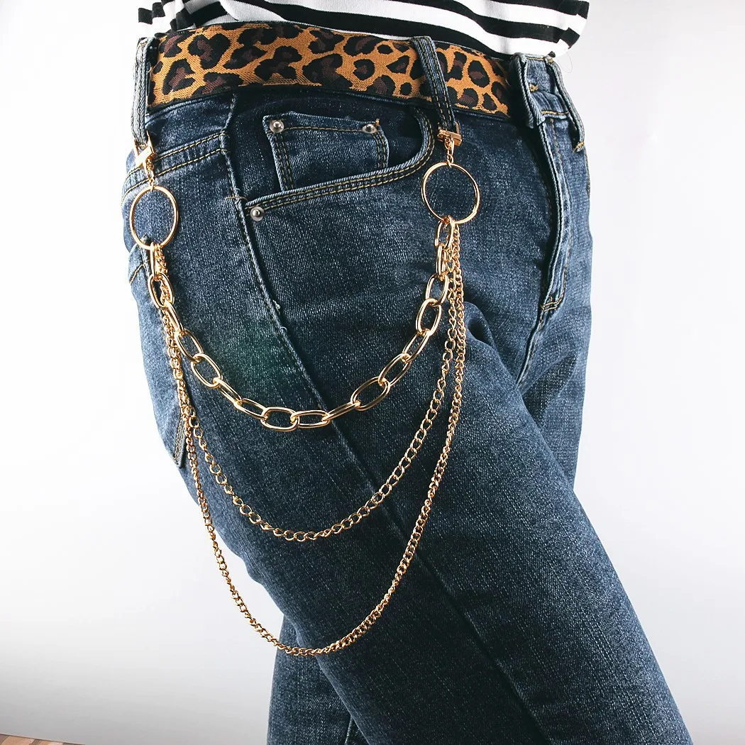 Punk Multi-layer Metal Pants Waist Chain Key Chain Wallet Keychain Jeans Punk Hip-hop Jewelry Gift for Men Women
Punk Multi-layer Metal Pants Waist Chain Key Chain Wallet Keychain Jeans Punk Hip-hop Jewelry Gift for Men Women