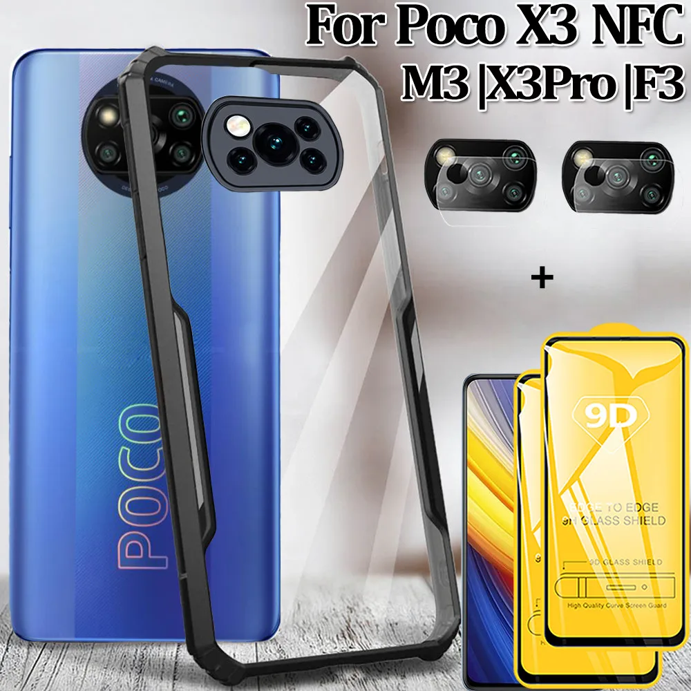 For Poco X3 Pro Case Back Acrylic Transparent Cases Pocco Poko X3 NFC F3 Aibag Anti-Shock Coque Xiaomi Poco X3 Pro Silicon Cover
For Poco X3 Pro Case Back Acrylic Transparent Cases Pocco Poko X3 NFC F3 Aibag Anti-Shock Coque Xiaomi Poco X3 Pro Silicon Cover
