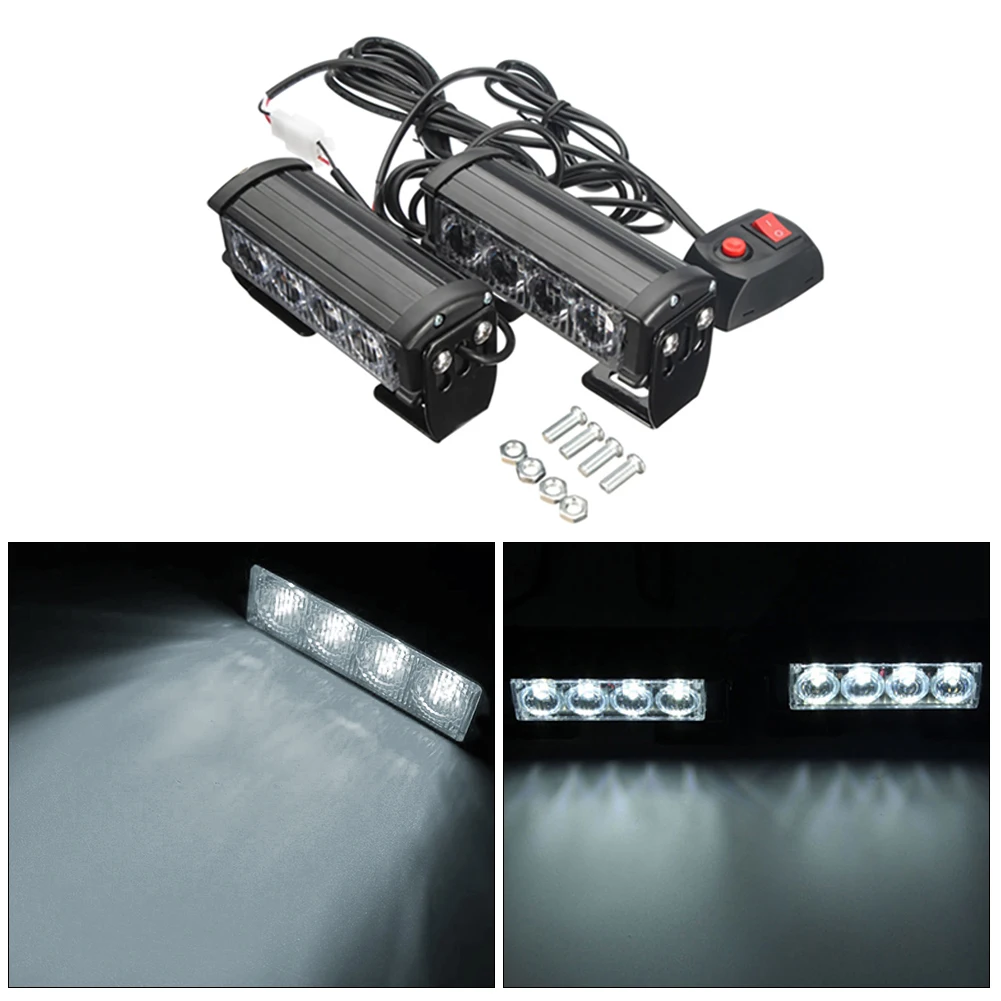 12V Car 4LED Strobe Flashing Lights 7 Light Modes Waterproof Grille Light Warning Lights Emergency Lamp Strobe Lights For Trucks
12V Car 4LED Strobe Flashing Lights 7 Light Modes Waterproof Grille Light Warning Lights Emergency Lamp Strobe Lights For Trucks