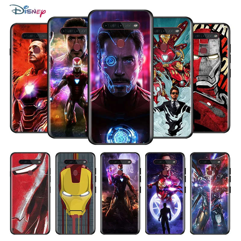 

Marvel Avengers Iron Man Super Hero For LG K92 K71 K62 K61 K52 K51S K50S K42 K41S K40S K31 K30 K22 TPU Silicone Black Phone Case