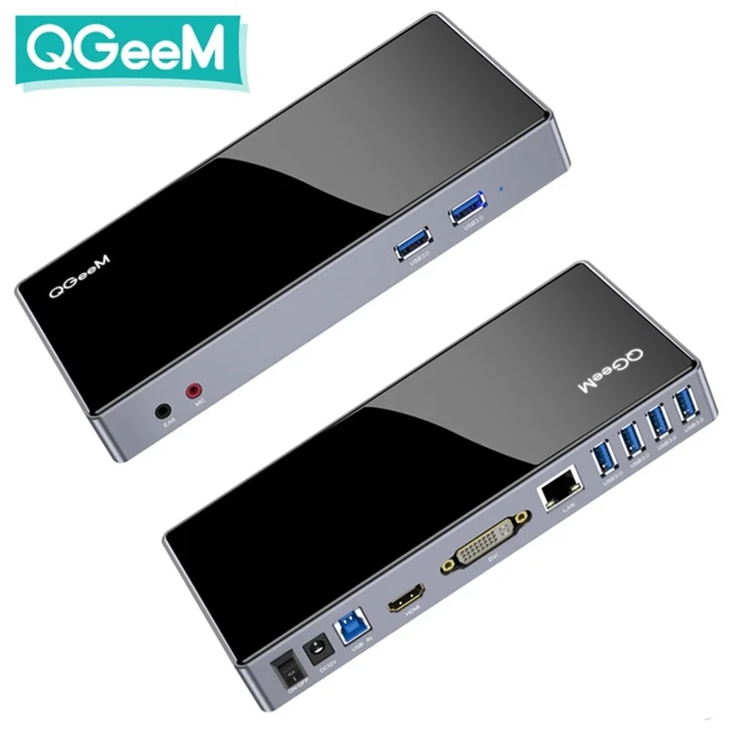 QGeeM multifunctional USB3.0 docking station DisplayLink desktop m1 MacBook notebook computer
QGeeM multifunctional USB3.0 docking station DisplayLink desktop m1 MacBook notebook computer