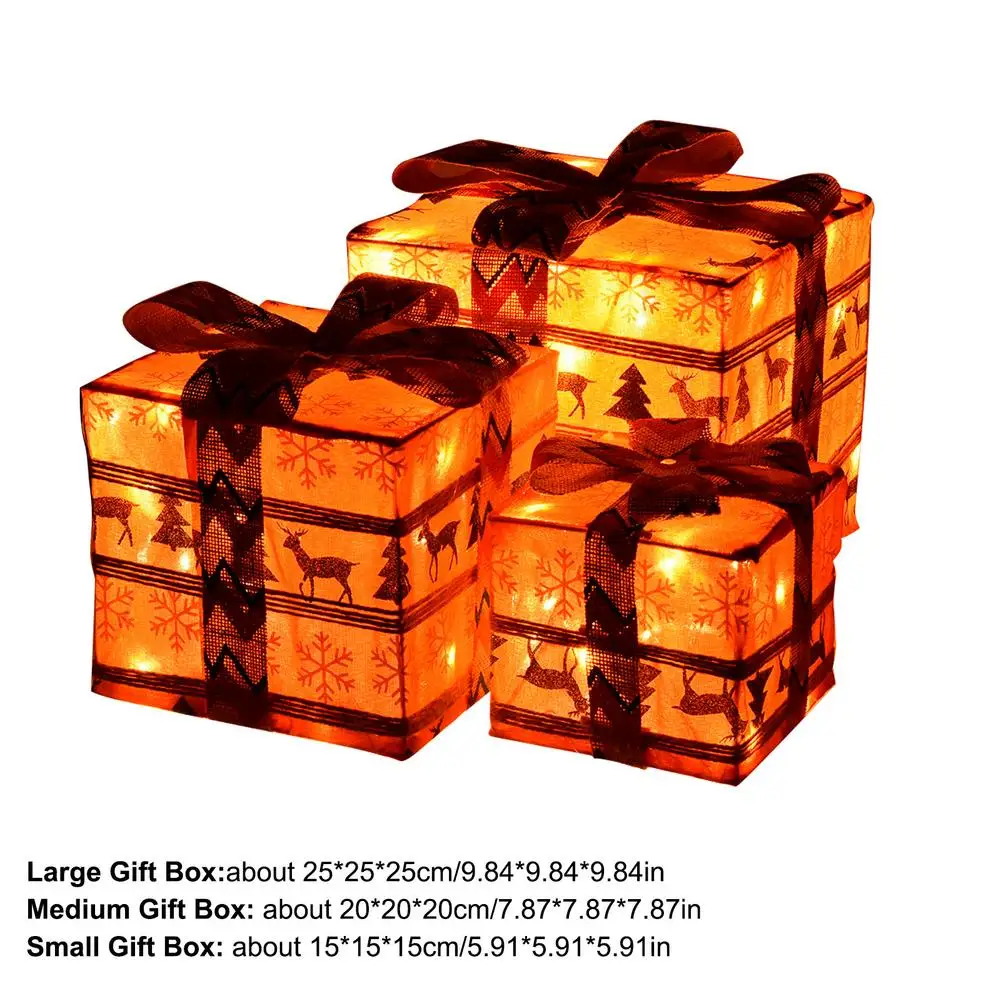 Christmas Lighting Gift Box Classic Design Bright Decoration Christmas Tree Ornaments Xmas Gifts New Year 2022
Christmas Lighting Gift Box Classic Design Bright Decoration Christmas Tree Ornaments Xmas Gifts New Year 2022