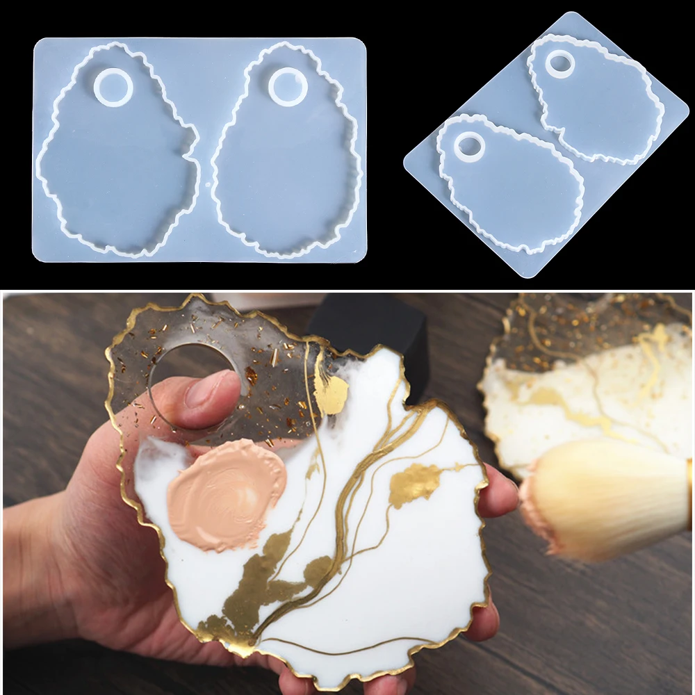 Cosmetic Makeup Palette Resin Mold Eye Shadow Makeup Irregular Round Palette Panel Mould Cosmetic Spatula Tray Casting Tool
Cosmetic Makeup Palette Resin Mold Eye Shadow Makeup Irregular Round Palette Panel Mould Cosmetic Spatula Tray Casting Tool