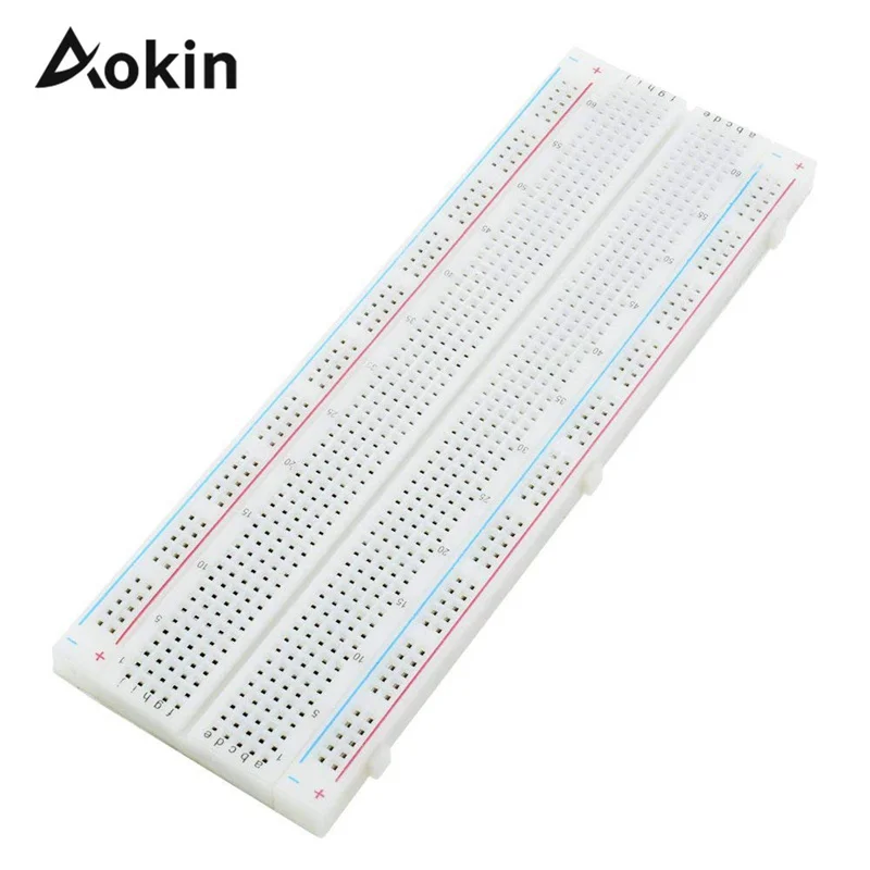 1pc Breadboard with 830 Tie Points MB-102 Solderless Prototype Universal PCB Bread Board for DIY Kits Arduino Proto Raspberry Pi
1pc Breadboard with 830 Tie Points MB-102 Solderless Prototype Universal PCB Bread Board for DIY Kits Arduino Proto Raspberry Pi