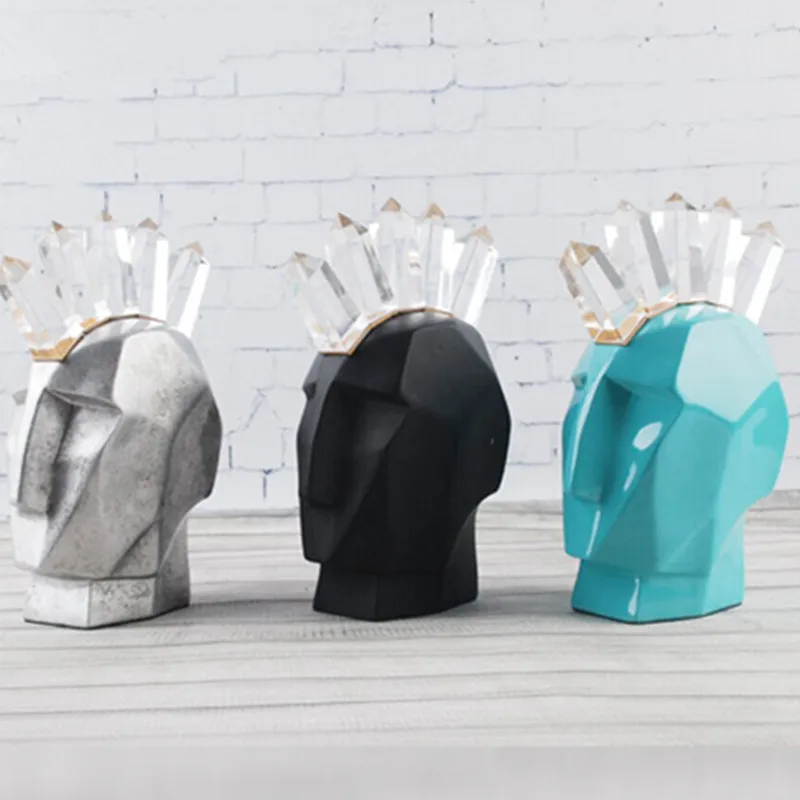 NORDIC METAL IRON ART CRAFTWORK ABSTRACTION GEOMETRY FIGURE HEAD PORTRAITS CRYSTAL SCULPTURE LIVING ROOM BEDSIDE TABLE X2178
NORDIC METAL IRON ART CRAFTWORK ABSTRACTION GEOMETRY FIGURE HEAD PORTRAITS CRYSTAL SCULPTURE LIVING ROOM BEDSIDE TABLE X2178