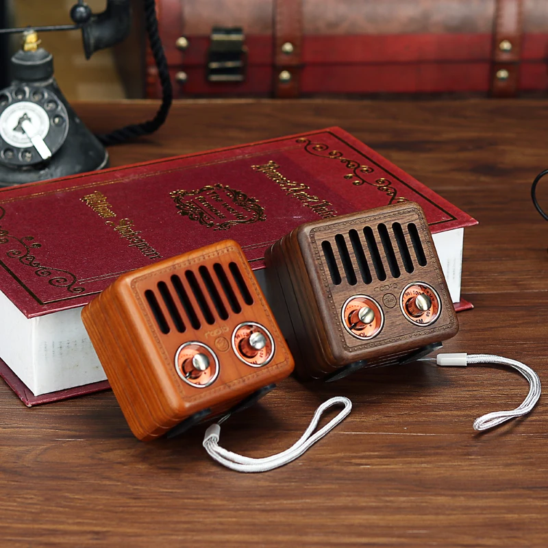 Portable Bluetooth Speaker Wood Retro Mini Portable Vintage Retro Radio FM Wireless Bluetooth Speaker USB/TF Card Music Player
Portable Bluetooth Speaker Wood Retro Mini Portable Vintage Retro Radio FM Wireless Bluetooth Speaker USB/TF Card Music Player