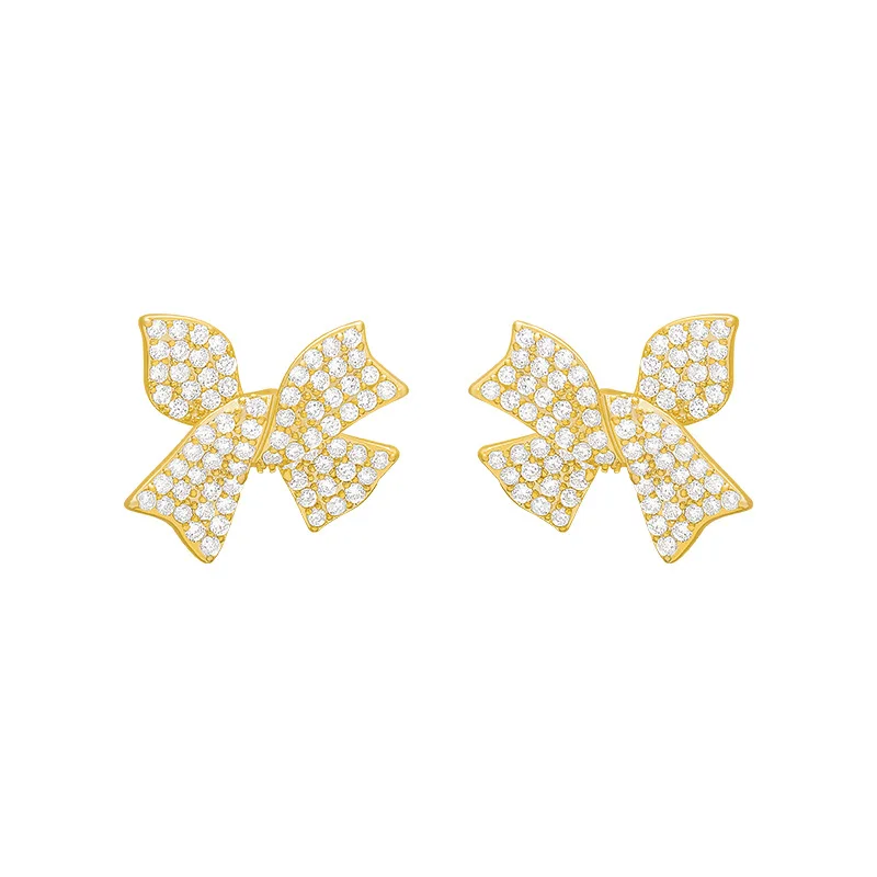 925 Silver Needle Korean Full Diamond Bow Stud Earrings Women's High-Grade Earrings Internet-Famous Elegant Earrings
925 Silver Needle Korean Full Diamond Bow Stud Earrings Women's High-Grade Earrings Internet-Famous Elegant Earrings