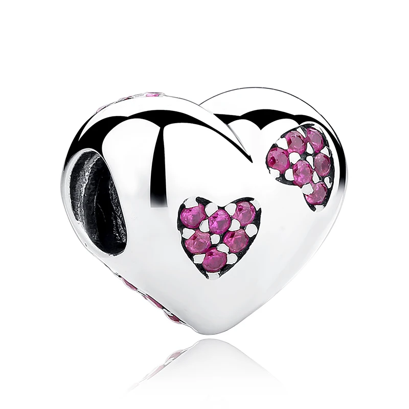 Pandach New 925 Silver Pink Crystals Heart Charms fit Bracelets for Women DIY Accessories CMC012
Pandach New 925 Silver Pink Crystals Heart Charms fit Bracelets for Women DIY Accessories CMC012
