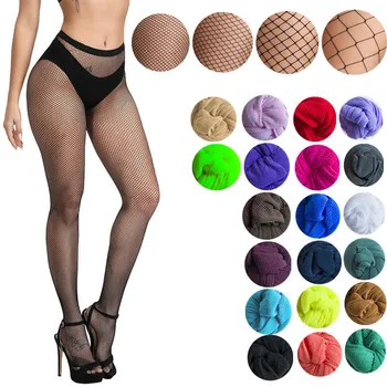 Sexy Fishnet Pantyhose Women Mesh Tights Hollow Out Women Fish Net Stockings Club Party Hosiery Female Sexy Colorful Lingerie