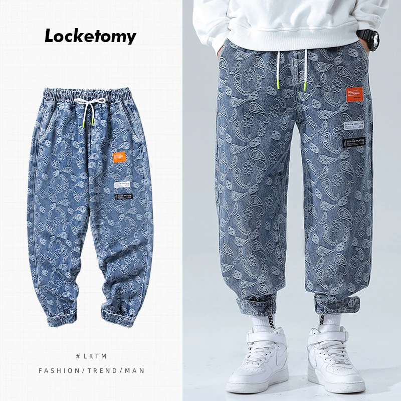 Men's Jeans Autumn and Winter New Cashew Flower Print Jeans Loose Trendy Brand Plus Size Casual Pants Streetwear Мужские джинсы
Men's Jeans Autumn and Winter New Cashew Flower Print Jeans Loose Trendy Brand Plus Size Casual Pants Streetwear Мужские джинсы