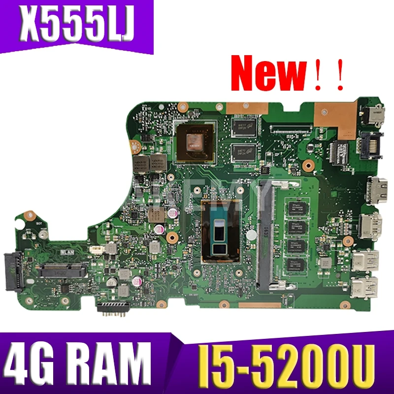 Akmey X555LJ Mainboard для ASUS X555LNB X555LN X555LD X555LB X555LJ X555LF материнская плата для ноутбука с 4 Гб оперативной памяти I5-5200U GT920M/2 ГБ
Akmey X555LJ Mainboard для ASUS X555LNB X555LN X555LD X555LB X555LJ X555LF материнская плата для ноутбука с 4 Гб оперативной памяти I5-5200U GT920M/2 ГБ