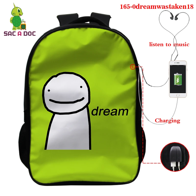 Dreamwastaken Backpacks Women Men Dream Face Print 3d Usd Charging School Bags Boys Girls Teenager Dream Merch Backpack Bags
Dreamwastaken Backpacks Women Men Dream Face Print 3d Usd Charging School Bags Boys Girls Teenager Dream Merch Backpack Bags