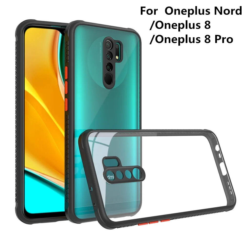 Ударопрочный чехол ArmyGreen для OnePlus Nord с мягкими краями из ТПУ телефона One Plus 8 1 + Pro 8Pro