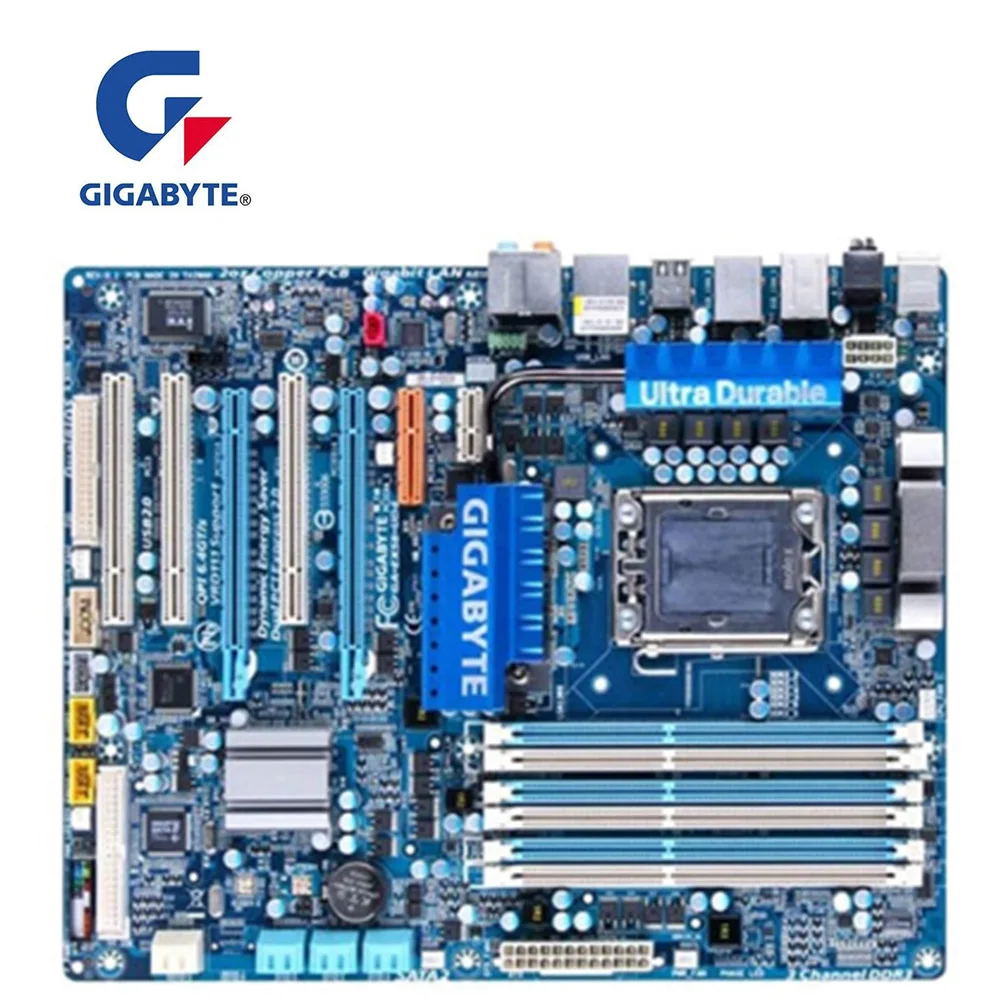 Для GIGABYTE GA EX58 UD4 материнская плата LGA 1366 DDR3 для Intel X58 настольная SATA II PCI E X16