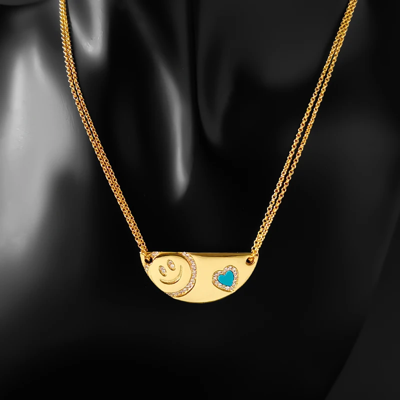 Monaco New Jewelry Smiley Love Necklaces 925 Sterling Silver Golden Necklace 1:1 Fashion Classic Holiday Gift High Quality
Monaco New Jewelry Smiley Love Necklaces 925 Sterling Silver Golden Necklace 1:1 Fashion Classic Holiday Gift High Quality