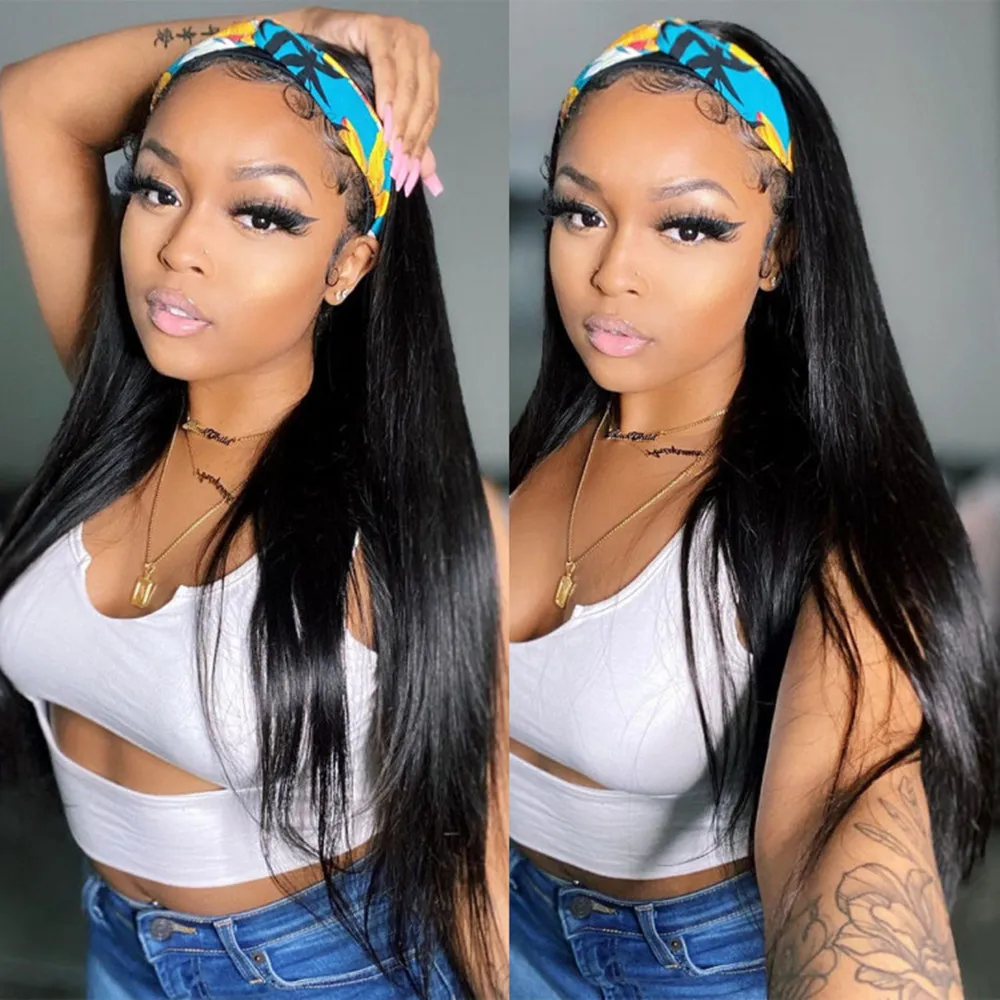 Cheap Headband Wigs for Black Women 30inch Straight Hairband Human Hair Half Wig with Elastic Band Gabrielle Brazilian Remy Hair
Cheap Headband Wigs for Black Women 30inch Straight Hairband Human Hair Half Wig with Elastic Band Gabrielle Brazilian Remy Hair